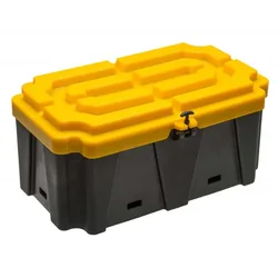 Battery Box Black / Yellow 475 x 720 x 330 mm unisex