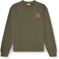 Sudadera de hombre con bordado y estampado flock