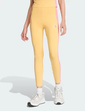Leggings Essentials 3-Stripes Cotton S Semi Ice Tangerine / St Tropic Bloom - Adidas - FashionsVida