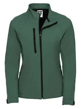 Womens/ladies Soft Shell Jacket (Bottle Green) - Size 2xl - Russell athletic - FashionsVida