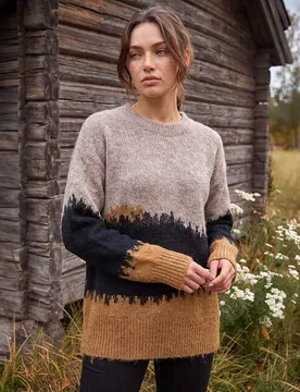 Petite Abstract Colour Block Jumper Multi female - Roman - FashionsVida