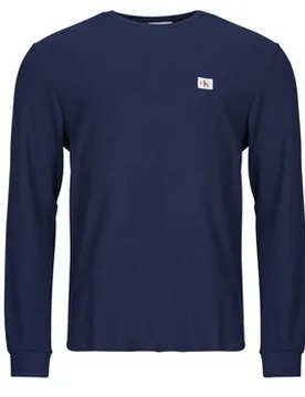 Langarmshirt Ls Waffle Badge Crewnk Tee Eu S;Eu M;Eu L;Eu Xl Male - Calvin Klein Jeans - FashionsVida