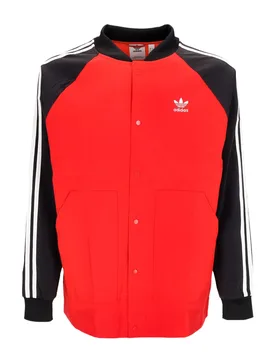 Giacca a Vento Uomo Sst Woven Jacket Better Scarlet/black - Adidas - FashionsVida