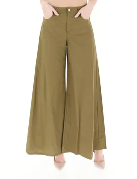 Pantalone a palazzo LIU JEANS VERDE OLIVA 28 - Liu jo - FashionsVida
