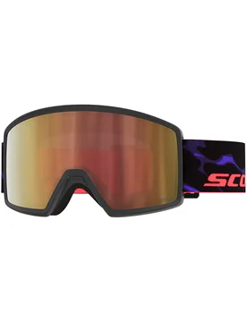 Masque de ski photochromique - Neo Ls Black/Purple Amp Ls Cinnamon Chrome S1-3 en Silicone - Noir - Scott - FashionsVida