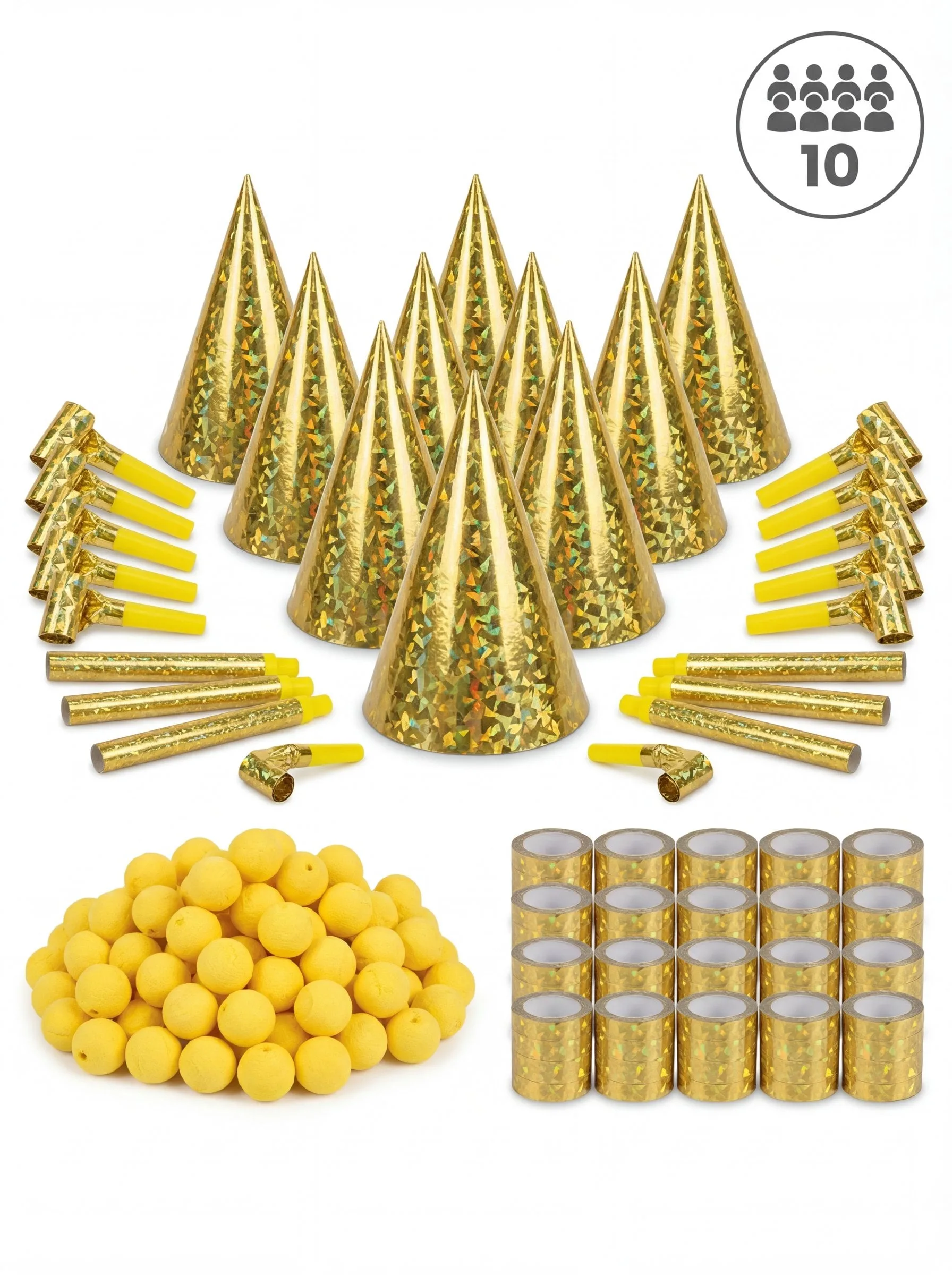 Partybox für 10 Personen Gold - PARTYPRO - FashionsVida
