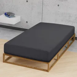 Feinjersey-Spannbetttuch titanium, 1x 140x200 cm - 160x200 cm
