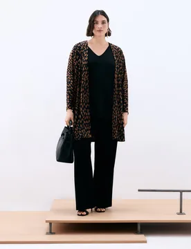 Chaqueta de mujer animal print - Couchel - FashionsVida