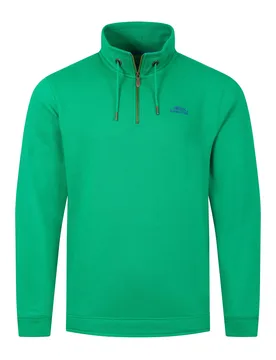 Weird Fish Brampton 1/4 Zip Sweatshirt Size 2XL - men men all-mens men sweatshirts-hoodies men sweatshirts-hoodies hoodies offers all-offers offers me - Heritage Green - FashionsVida