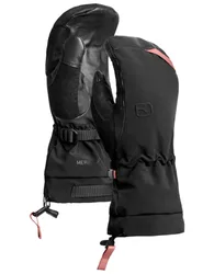 Moufles de ski en cuir Merino Freeride Mitten W Black Raven für Damen aus Wolle Größe M schwarz