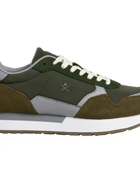 Baskets Vector Device Khaki Green EU 44 - Hackett - FashionsVida