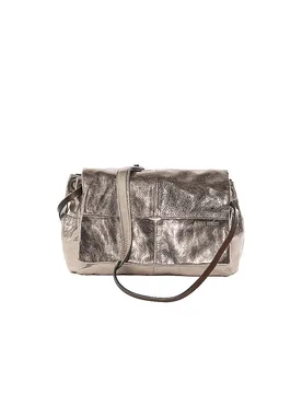 Bolso de cuero - Bolso bandolera EILEEN ED. 1 plata - Ina Kent - FashionsVida