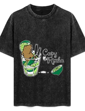 Cabybara + Caipirinha = Capyrinha T-Shirt Plus Size Lightweight Top - Aliexpress - FashionsVida