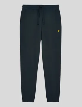 Men's Slim Fit Cotton Joggers in Dark Navy - Lyle & Scott - FashionsVida