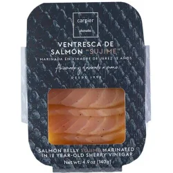 Ventresca de salmón ''Sujime'' al vinagre de Jerez 12 años