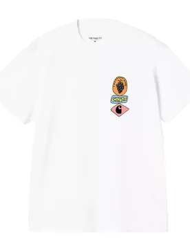 S/S Stacked Grapes T-Shirt - T-Shirt-kurzarm - weiss - Herren - Size: L - Carhartt WIP - FashionsVida