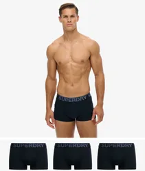 Superdry Herren Bio-baumwolle Trunk Dreierpack Navy - Größe: S