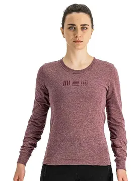 Maglia A Maniche Lunghe Giara W Tee Red - Sportful - FashionsVida