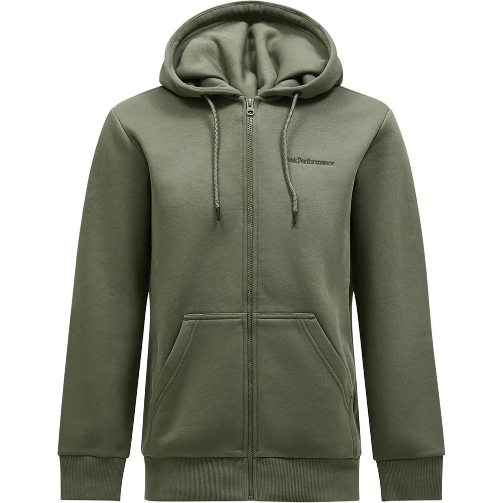 Sudadera de hombre Original Small Logo Zip Hood - Peak Performance - FashionsVida