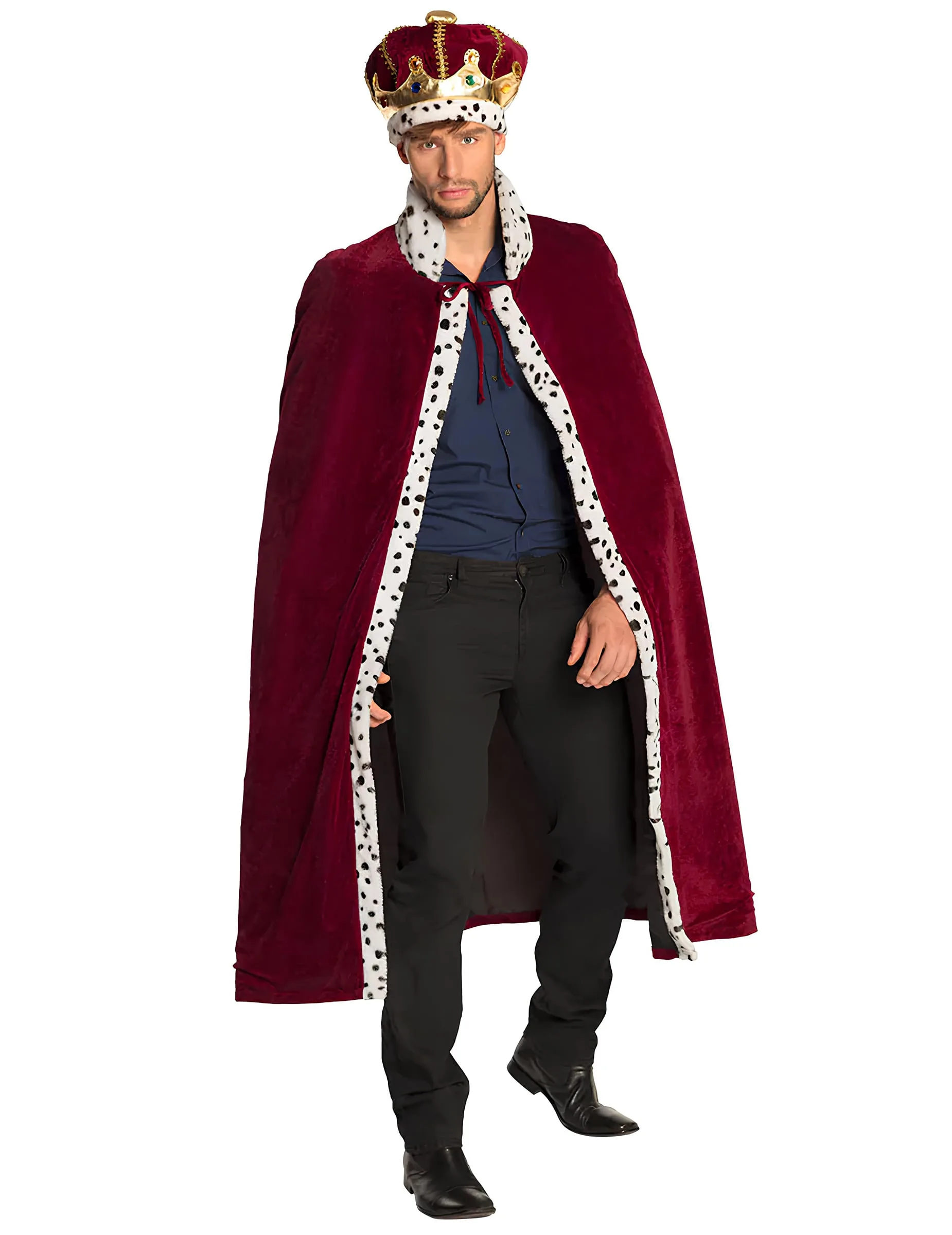 Königs-Accessoire-Set für Erwachsene bordeaux - BOLAND BV - FashionsVida