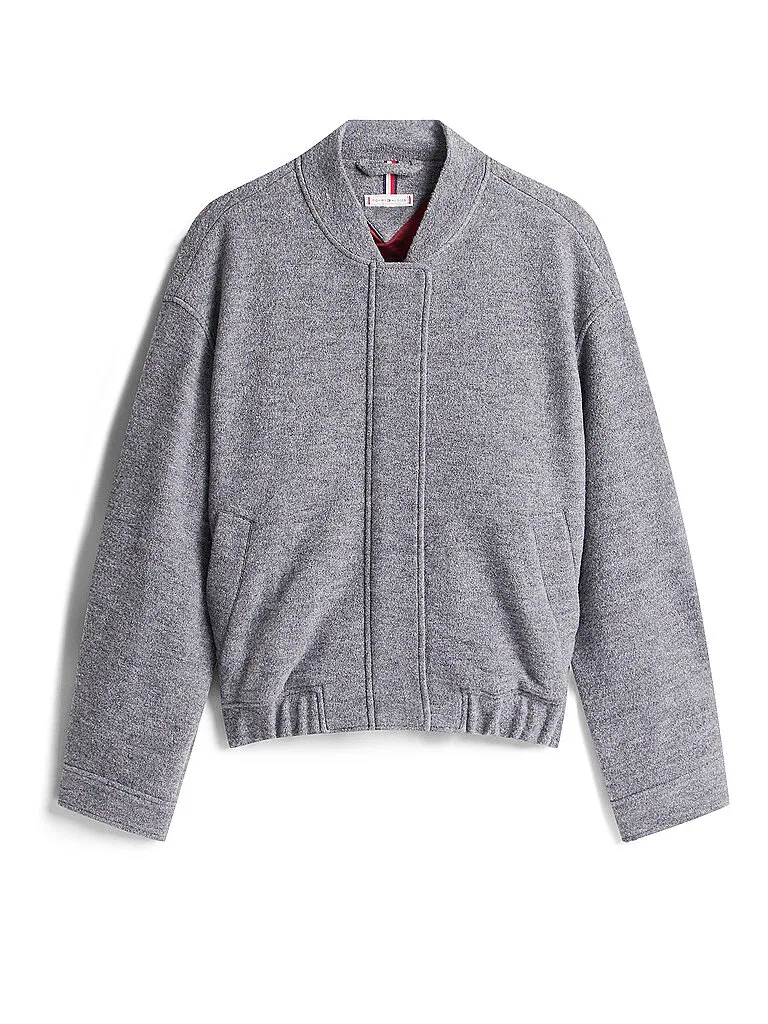 Wolljacke hellgrau 42 Damen - Tommy hilfiger - FashionsVida