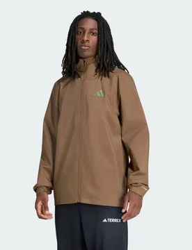 Giacca antipioggia Terrex Multi Essentials 2 Layer S Brown Oxide - Adidas - FashionsVida