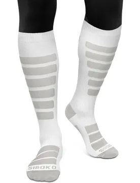 Calcetines para para snow y esquí AORAKI White - Siroko - FashionsVida