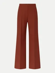 Wide-Leg Bundfaltenhose Braun 36