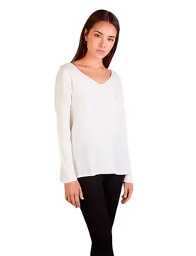 Camicia A Maniche Lunghe Azurita White S - Mus&bombon - FashionsVida