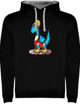 Sweat à Capuche Dino Snow Black M ,Femme - Kruskis - FashionsVida
