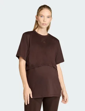 T-shirt Workout Maternity XL Aurora Coffee - Adidas - FashionsVida