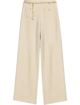 Pantalones anchos de mujer sastre con lino - Maje - FashionsVida