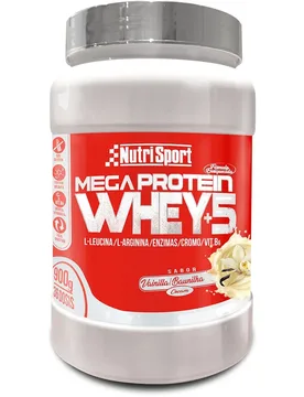 Proteine Del Siero Del Latte Alla Vaniglia Mega 900g Black - Nutrisport - FashionsVida