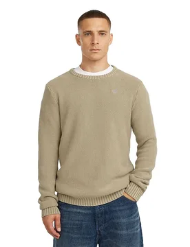 Maglione Garment Dyed Structure Whitebait Gd 2XL - G-Star - FashionsVida