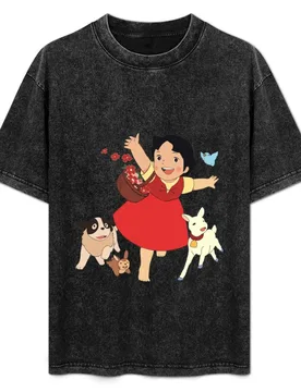 Heidi the girl from the Alps T-Shirt Plus Size Summer Short Sleeve T-Shirt - Aliexpress - FashionsVida
