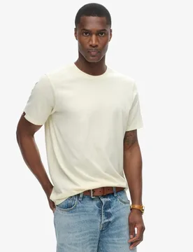 Superdry Herren Klassisches Essential T-shirt Creme - Größe: XL - 29.99 - FashionsVida