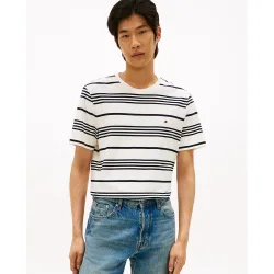 Camiseta de caballero de manga corta con cuello redondo