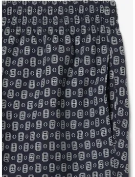 Bermudas de hombre estampadas de corte holgado en blanco - Lacoste - FashionsVida