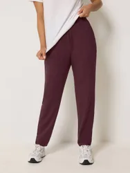 Women's Petite Harem Trousers in Burgundy Size: 10S - Burgundy - Size: 10S