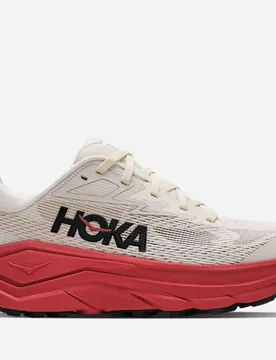 Women's Challenger 8 Road Running Shoes in Alabaster/Burnt Red, Size 7 - HOKA - FashionsVida