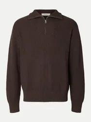 Strickpullover mit halbem Reißverschluss 180751-Delicioso XL