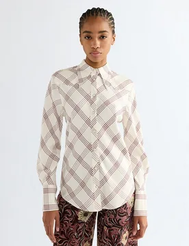 Camisa de mujer con cierres de remache y cuello en punta - Wrangler - FashionsVida