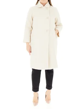 Cappotto effetto teddy PANNA 41 - LUISA VIOLA X MARA VENIER - FashionsVida