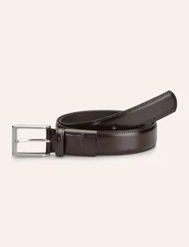 Klassikgürtel Dehnzone, , Farbe Braun, 130 cm, hochwertiges Rindleder ca. 2 cm dehnbar Herren - Walbusch - FashionsVida