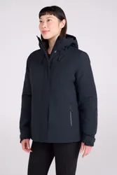Mallory Womens Short Waterproof Padded Jacket - Black - Black - Size: 10