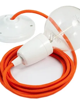 Cables Suspension Luminaire Rm15 50 Cm Orange / White One Size - Creative - FashionsVida