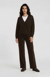 V NECK CARDIGAN WITH 1/1 SLEEVE female