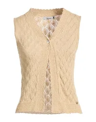 Strickjacke Damen Sand ONESIZE Damen