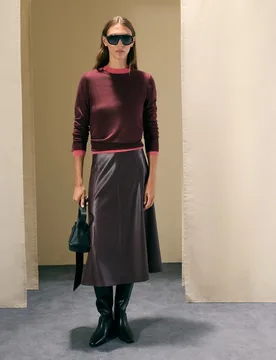 Falda larga lisa de mujer - Woman El Corte Inglés - FashionsVida