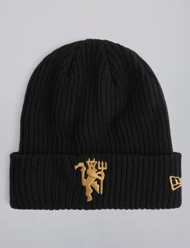Manchester United x Gold Devil Beanie Navy None - New era - FashionsVida